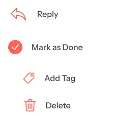 Take Action From Response Inbox